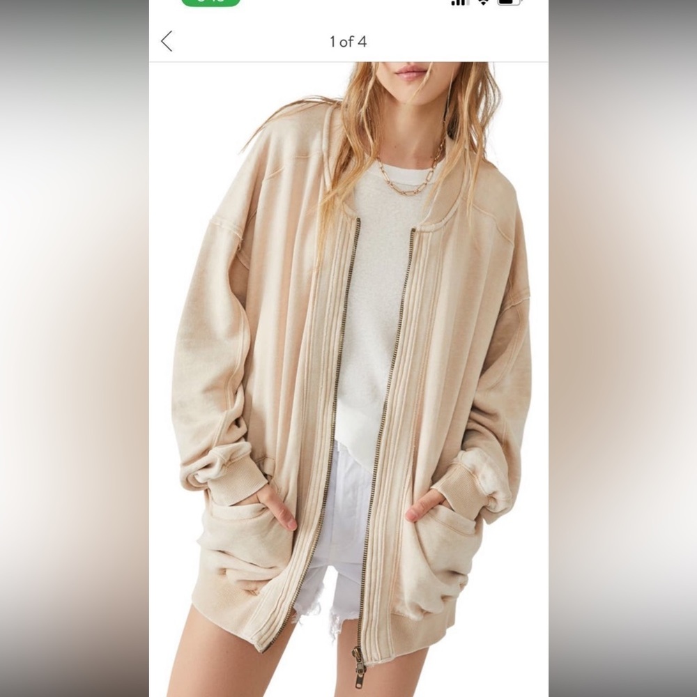 NWT Free People Robby Cotyon Bomber Jacket Nomadic Desert